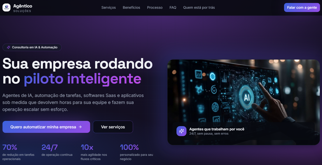 Website Agêntico Soluções